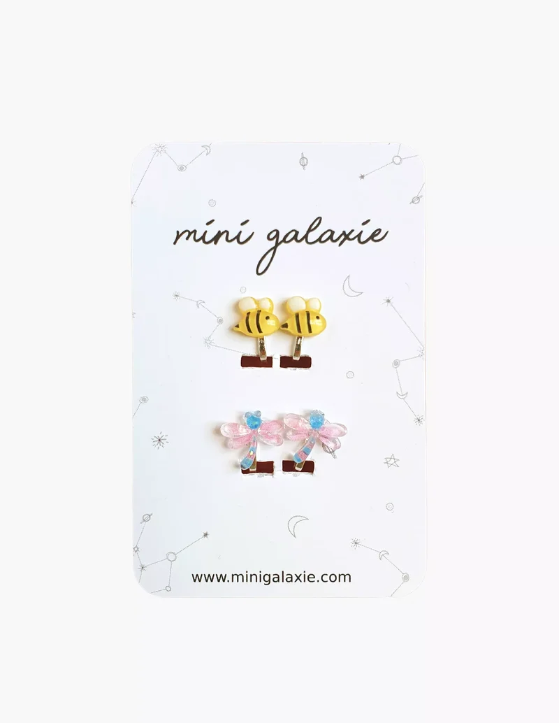 Boucles d’oreilles Clip, Mini Galaxie