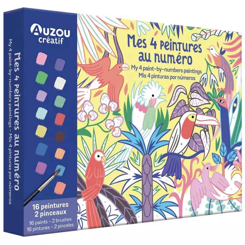 Mes 4 peintures au numéro, Auzou