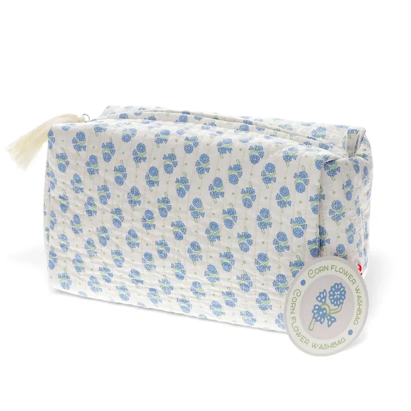 Trousse de toilette matelassée Bleuet, Rex London