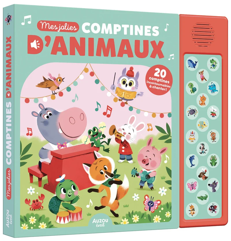 Mes jolies comptines d'animaux, Auzou