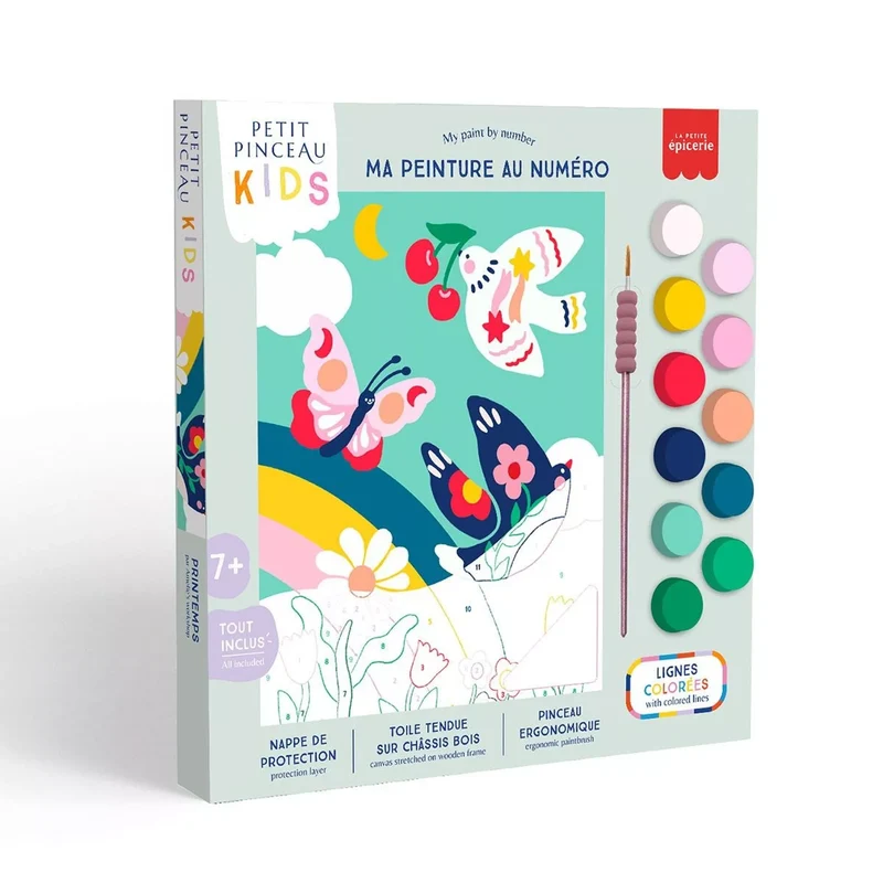Ma peinture au numéro Printemps, La petite épicerie