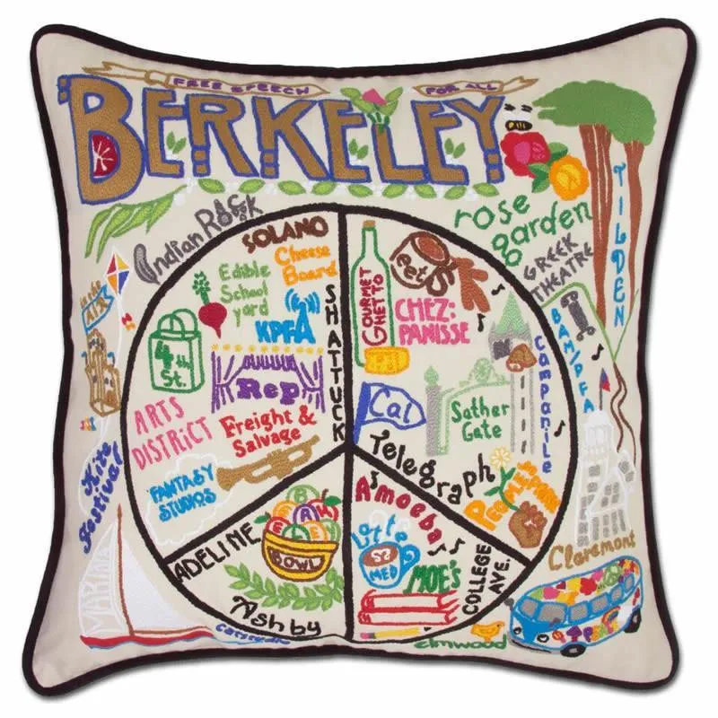 Berkeley Embroidered CatStudio Accent Pillow