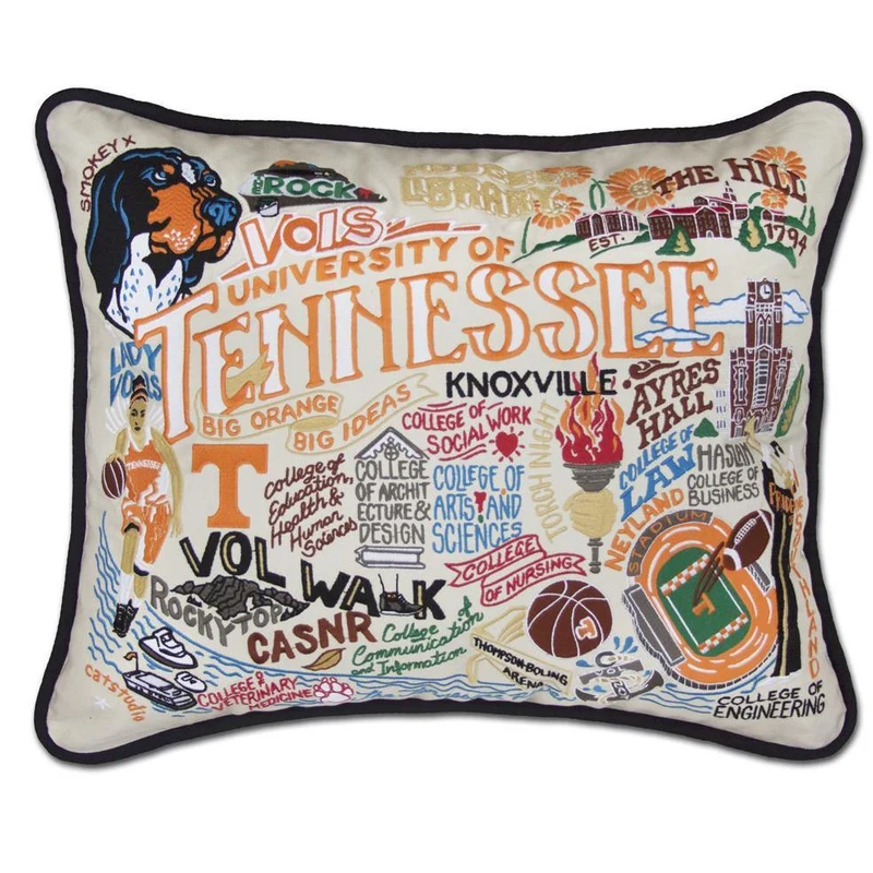 University of Tennessee Embroidered CatStudio Pillow
