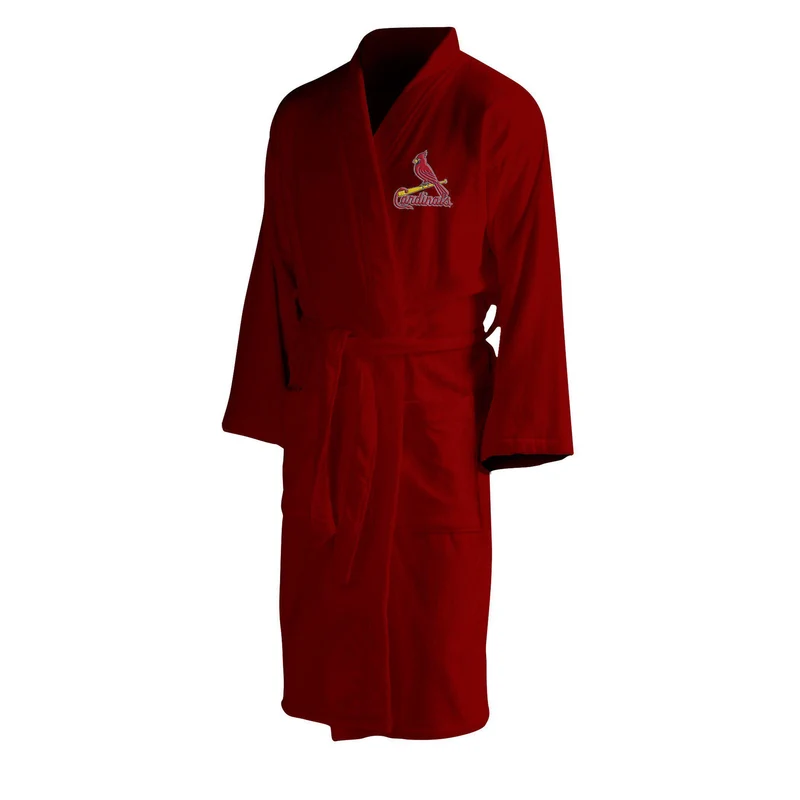 St. Louis Cardinals Men's Silk Touch Plush Bath Robe