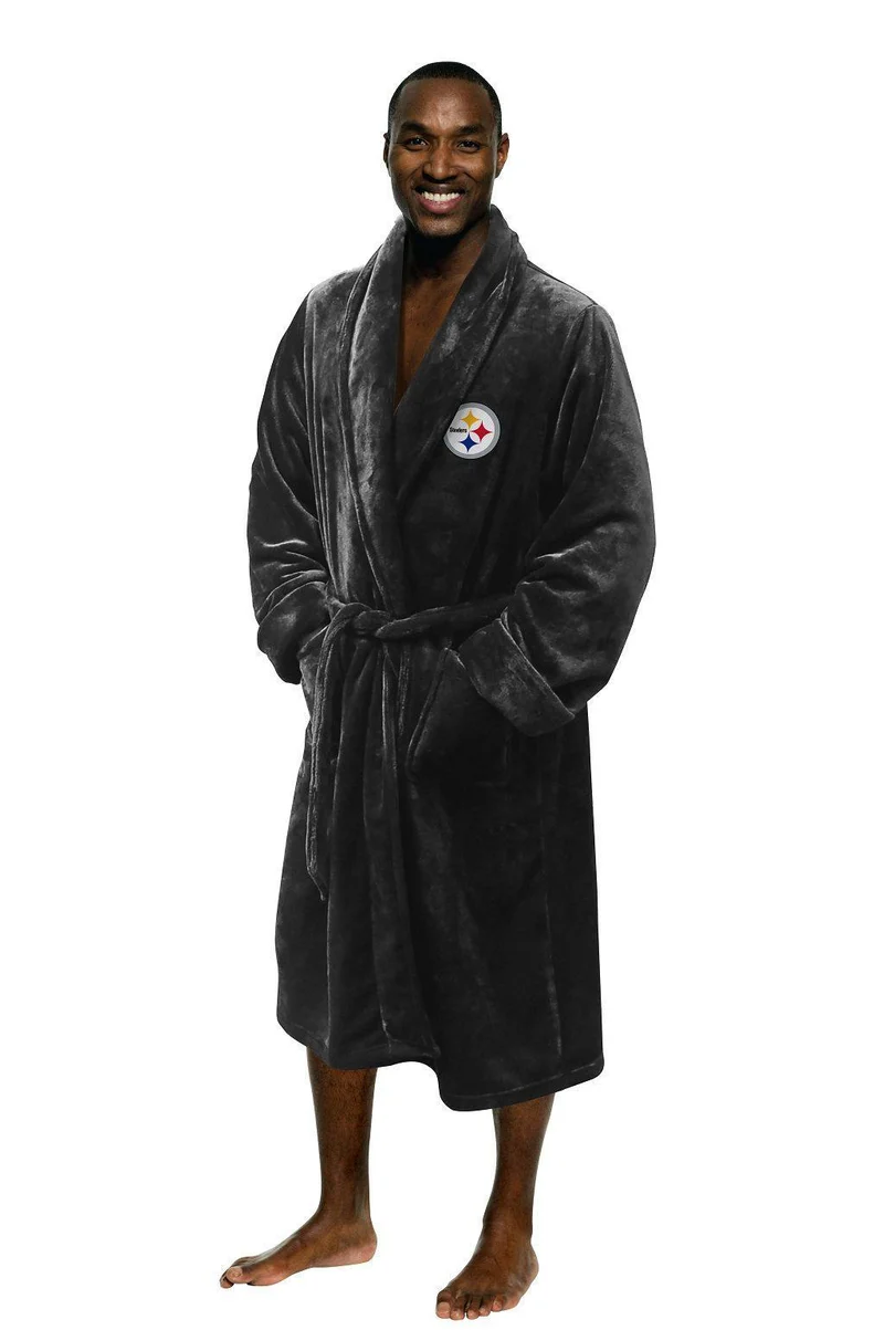 Pittsburgh Steelers Men's Silk Touch Plush Bath Robe