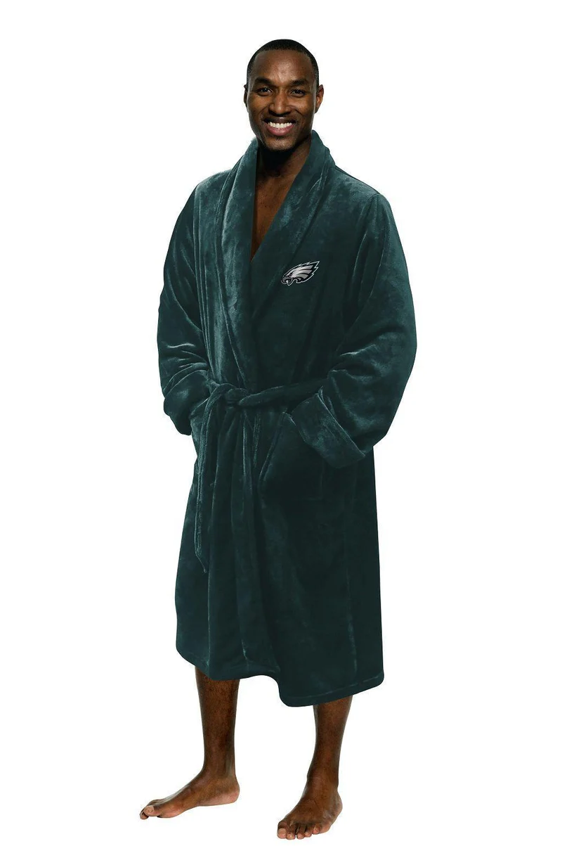 Philadelphia Eagles Men's Silk Touch Plush Bath Robe
