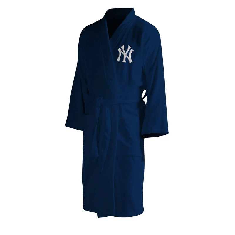 New York Yankees Men's Silk Touch Plush Bath Robe