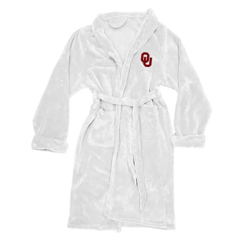 Oklahoma Sooners Men's Silk Touch Plush Bath Robe