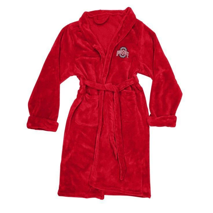Ohio State Buckeyes Men's Silk Touch Plush Bath Robe