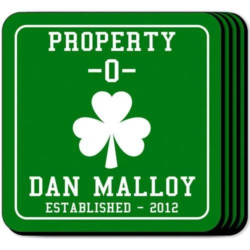 Property O Personalized Irish Coasters
