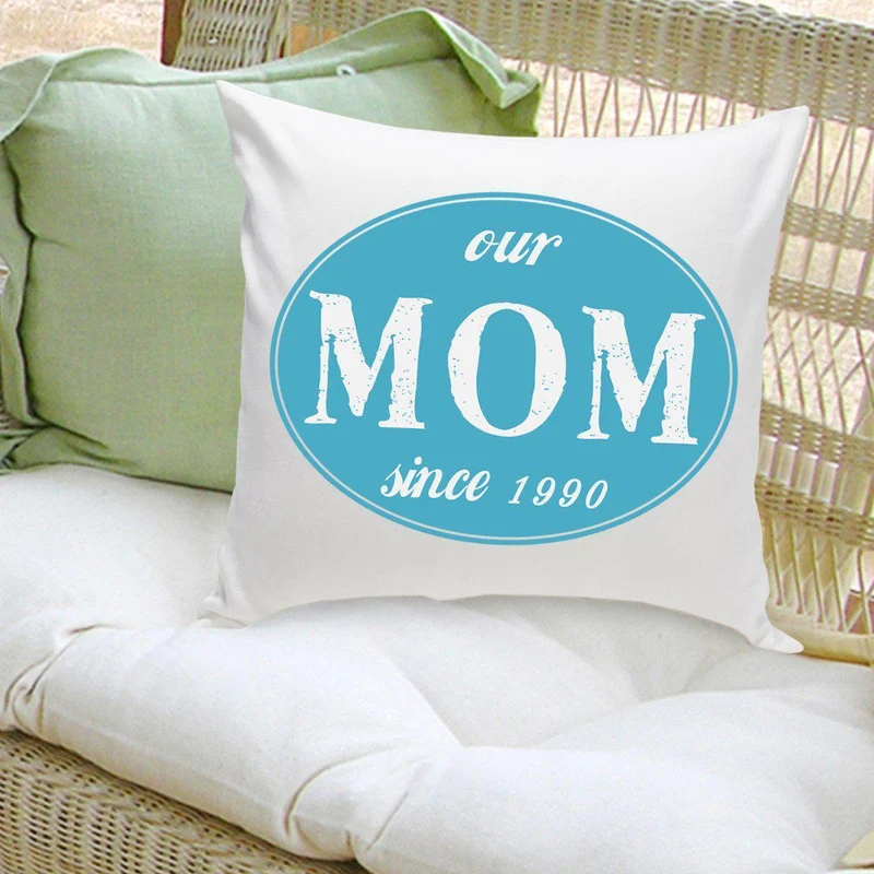 Our Mom Personalized Throw Pillow