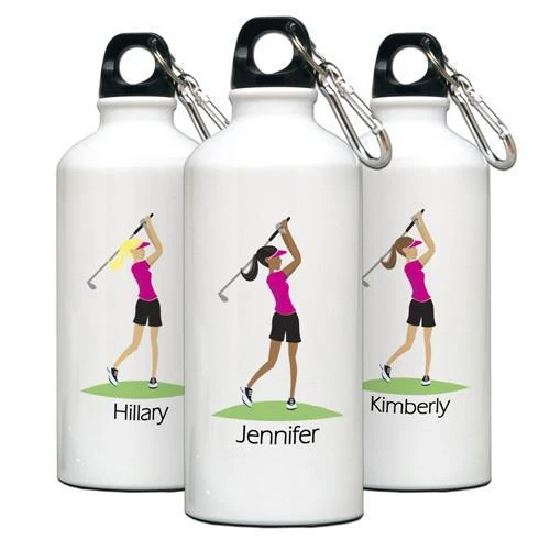 Go Girl Personalized Golf Water Bottle