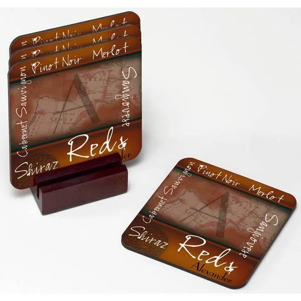 Wine Coaster Set - Personalized