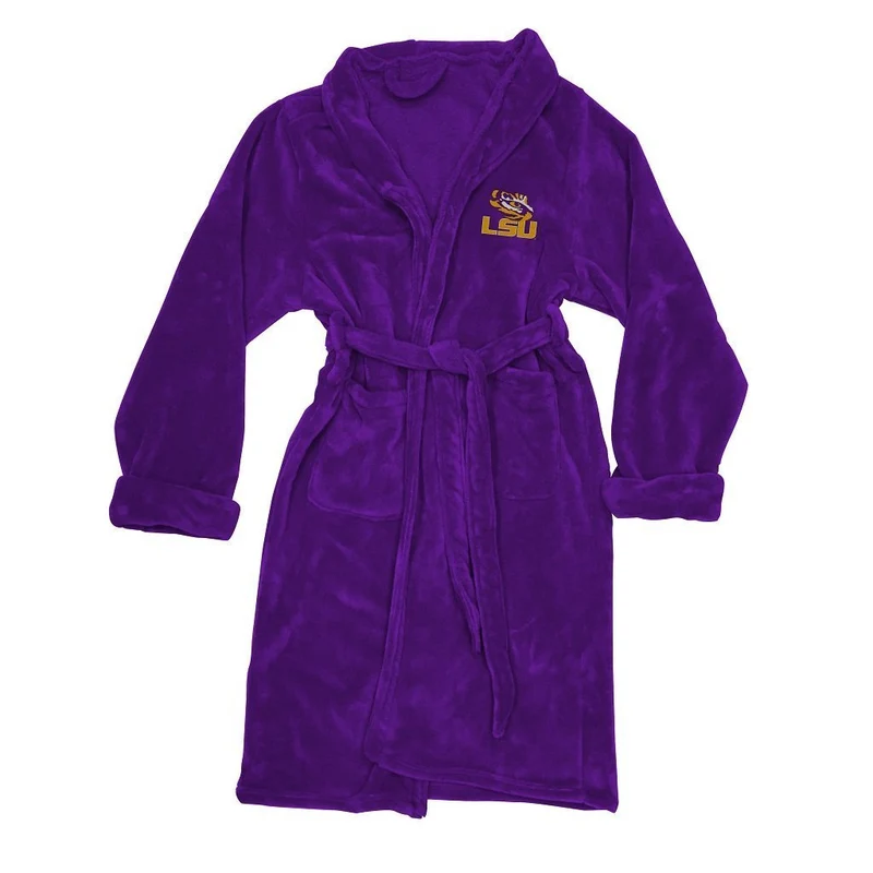 Louisiana State University Tigers Men's Silk Touch Plush Bath Robe