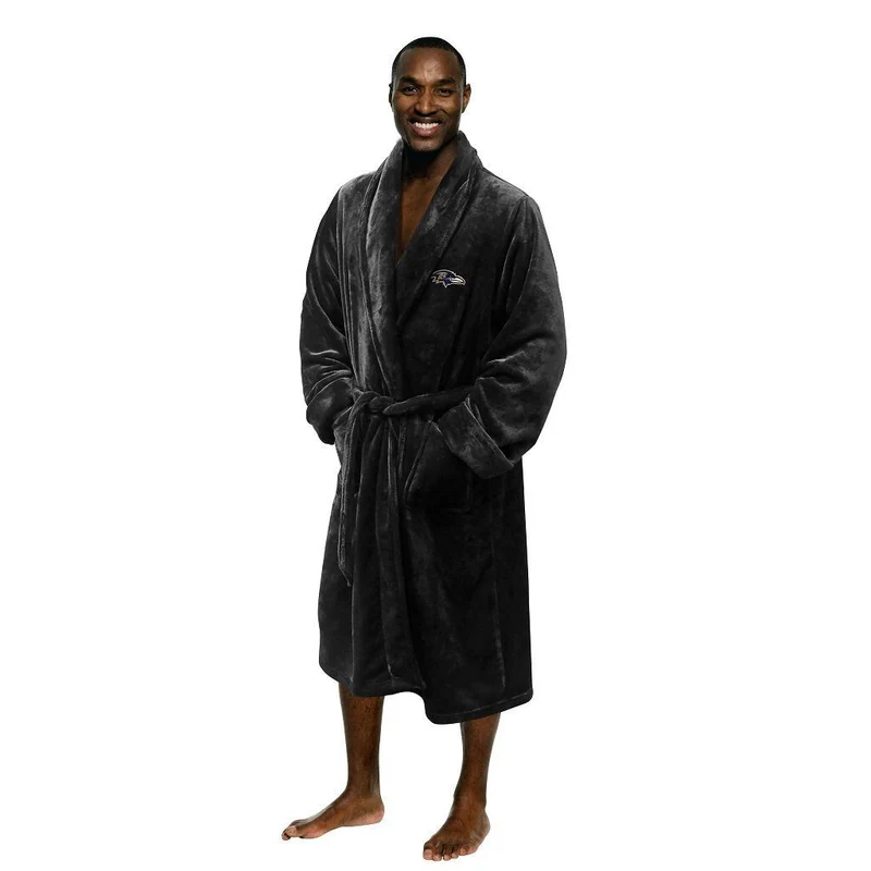 Baltimore Ravens Men's Silk Touch Plush Bath Robe