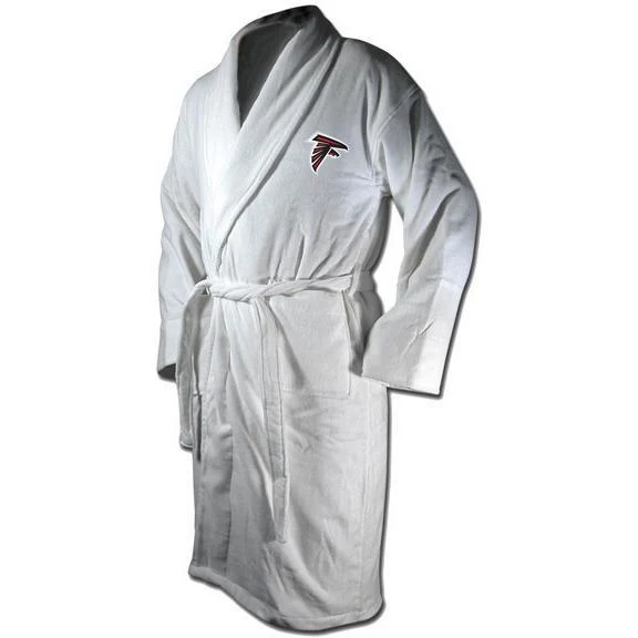 Atlanta Falcons White Terrycloth Bathrobe