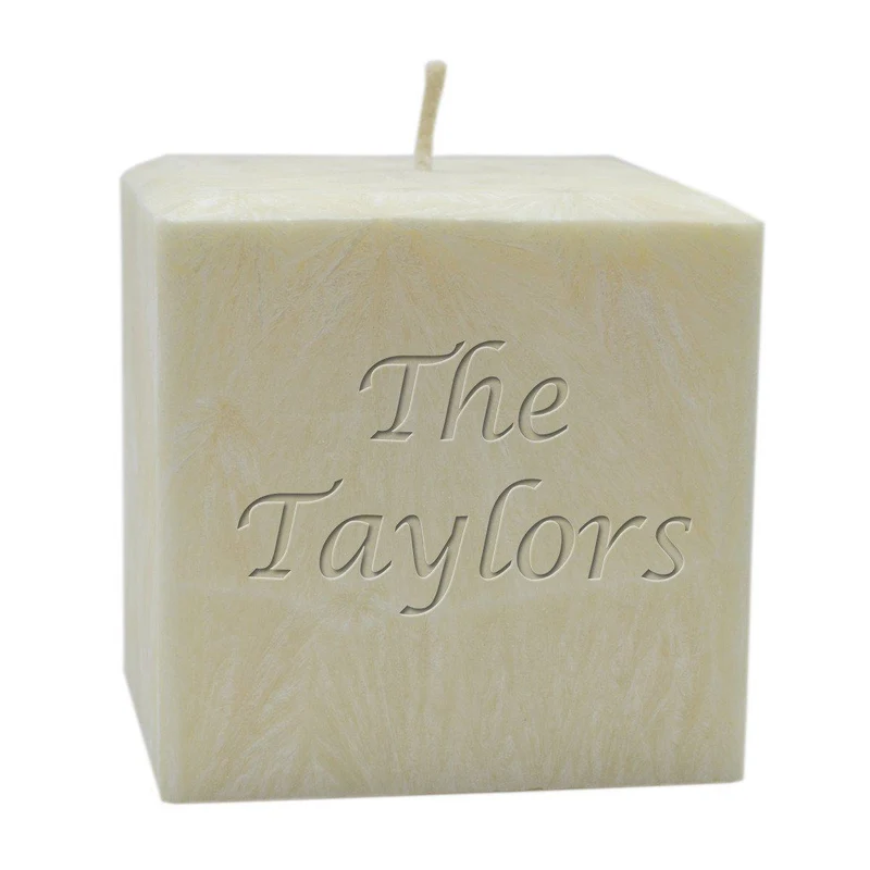 3" Hand Poured Name/Phrase Palm Wax Candle - Unscented