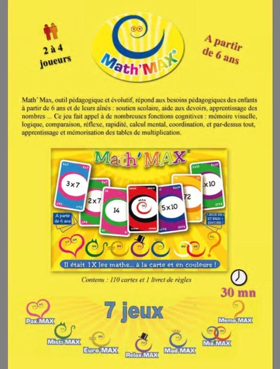 Math max, Sandra Moreïra Editions