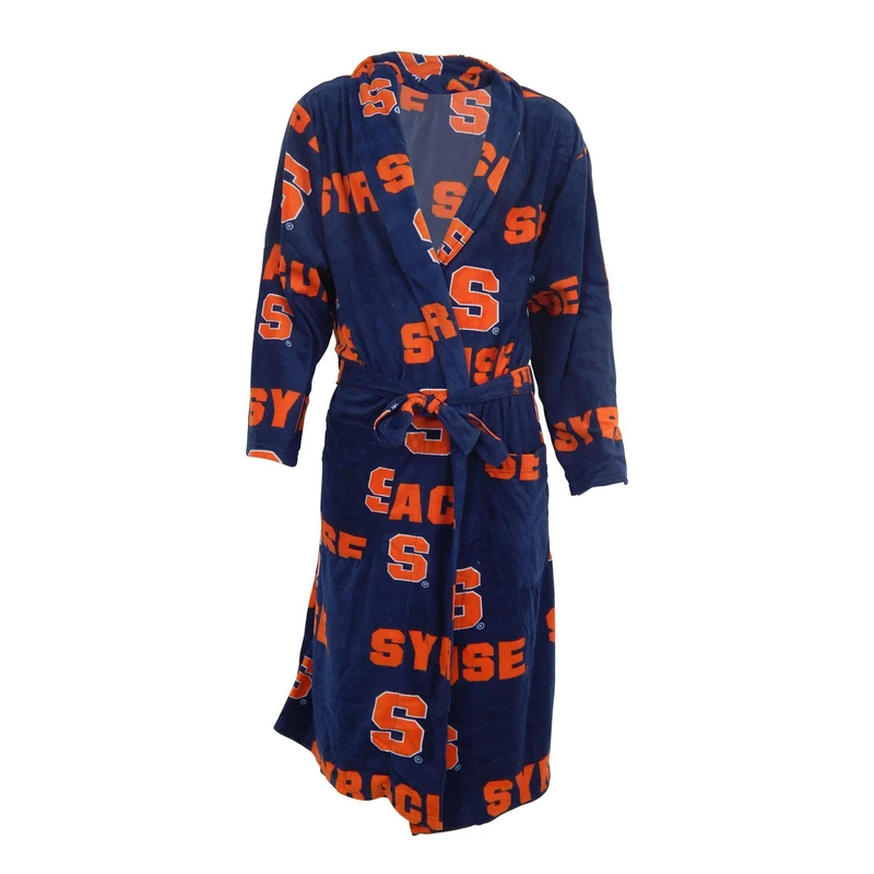 Syracuse Ramble Microfleece Bathrobe in Navy