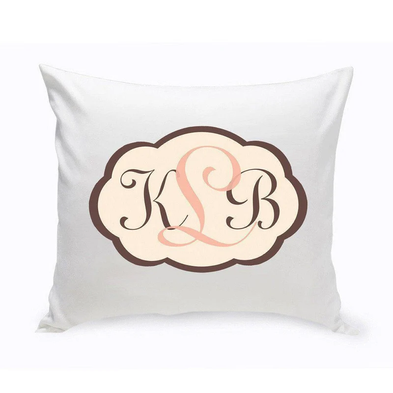 Baby Chevron Personalized Pink Throw Pillow