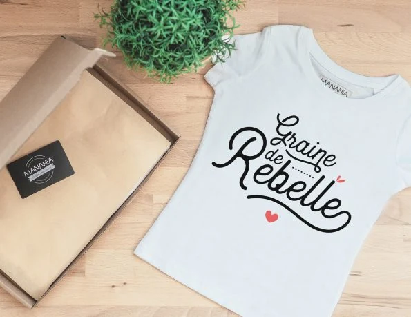 T-shirt Fille – Graine de rebelle, Manahia