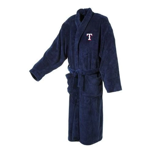 Texas Rangers Men's Ultra Plush Bathrobe in Navy