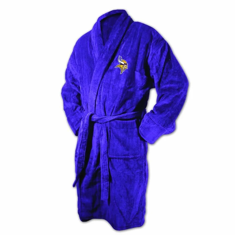Minnesota Vikings Purple Terrycloth Bathrobe
