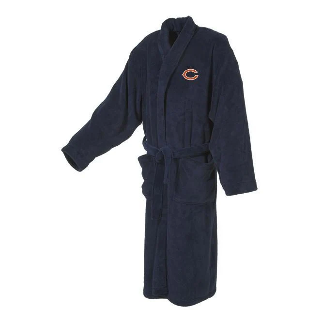 Chicago Bears Navy Terrycloth Bathrobe