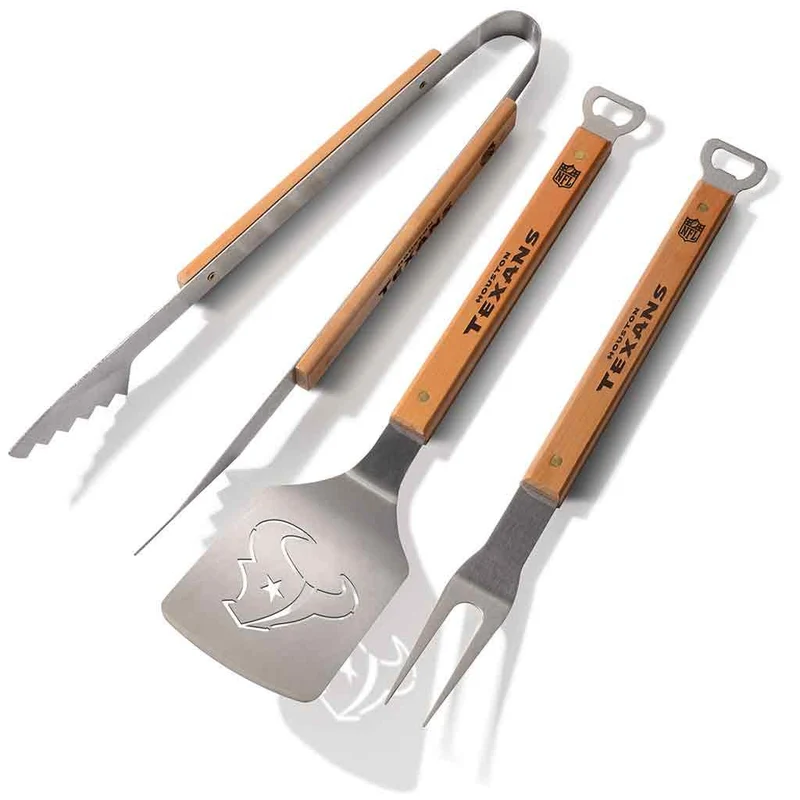 Houston Texans 3 Piece Sportula® BBQ Tool Set