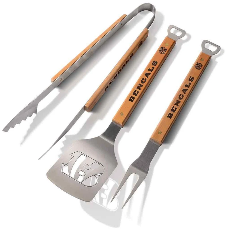 Cincinnati Bengals 3 Piece Sportula® BBQ Tool Set