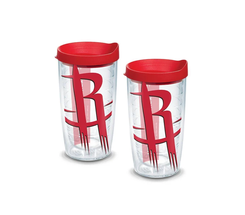 Houston Rockets Colossal 16 oz. Tervis Tumbler with Lid - (Set of 2)