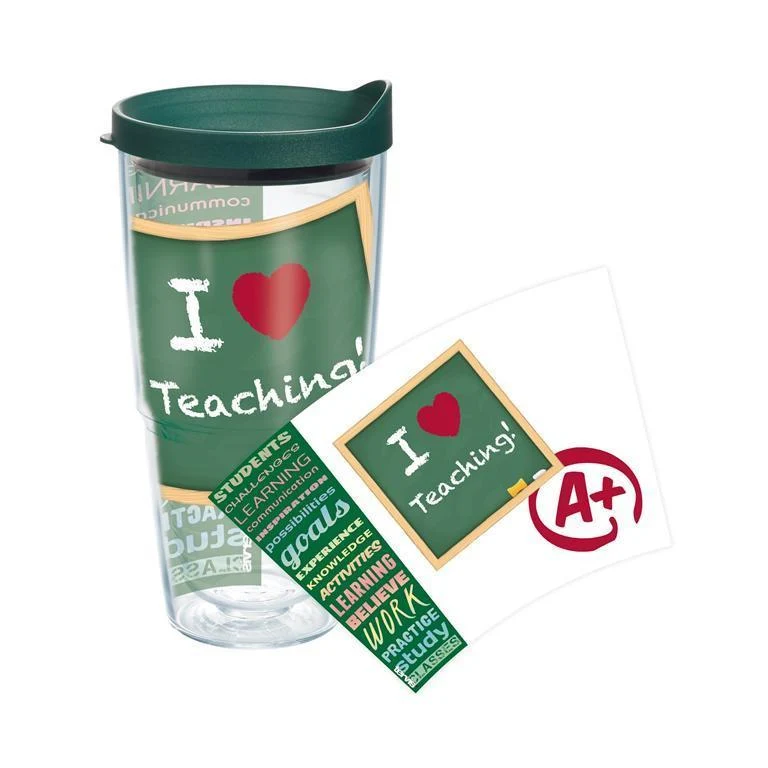 I Love Teaching 24 oz. Tervis Tumbler with Lid - (Set of 2)