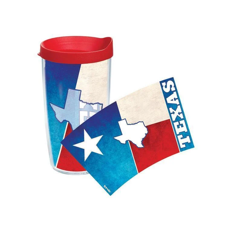 Texas Colossal State Flag 16 oz. Tervis Tumbler with Lid - (Set of 2)