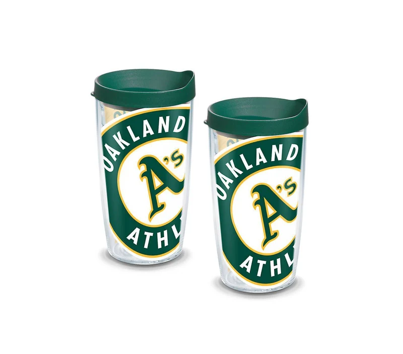 Oakland Athletics Colossal 16 oz. Tervis Tumbler with Lid - (Set of 2)