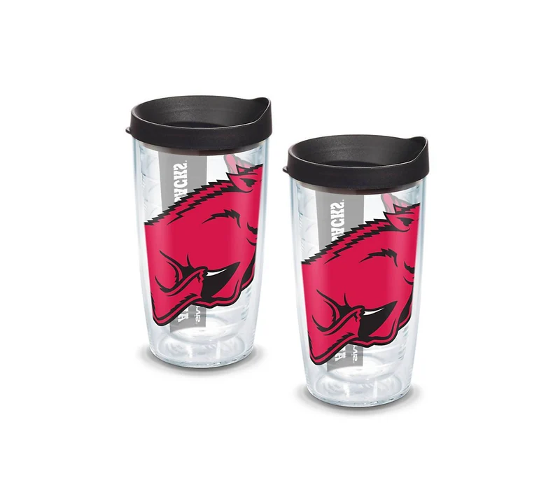 University of Arkansas Colossal 16 oz. Tervis Tumbler with Lid - (Set of 2)