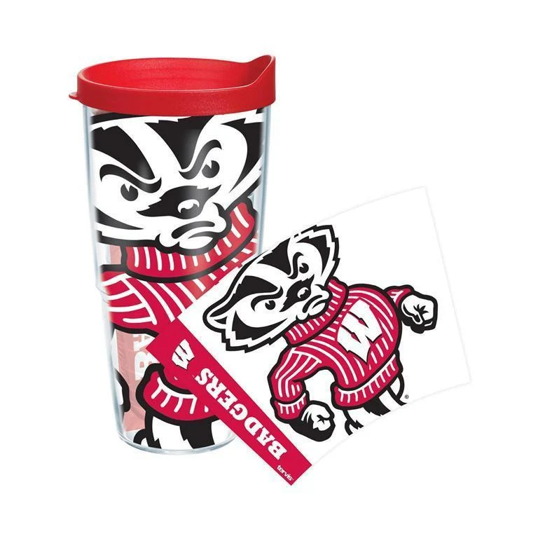 University of Wisconsin Colossal 24 oz. Tervis Tumbler with Lid - (Set of 2)