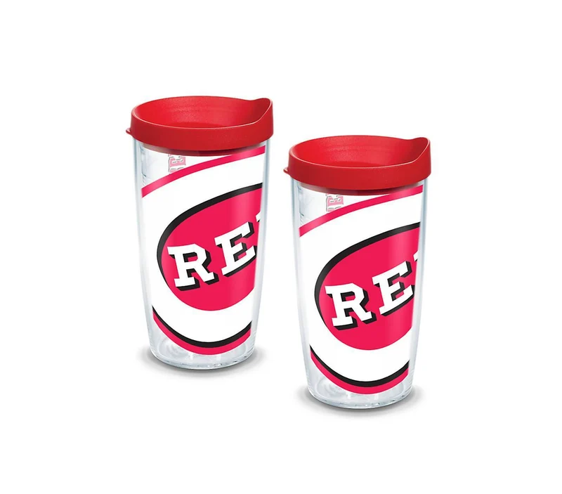 Cincinnati Reds Colossal 16 oz. Tervis Tumbler with Lid - (Set of 2)