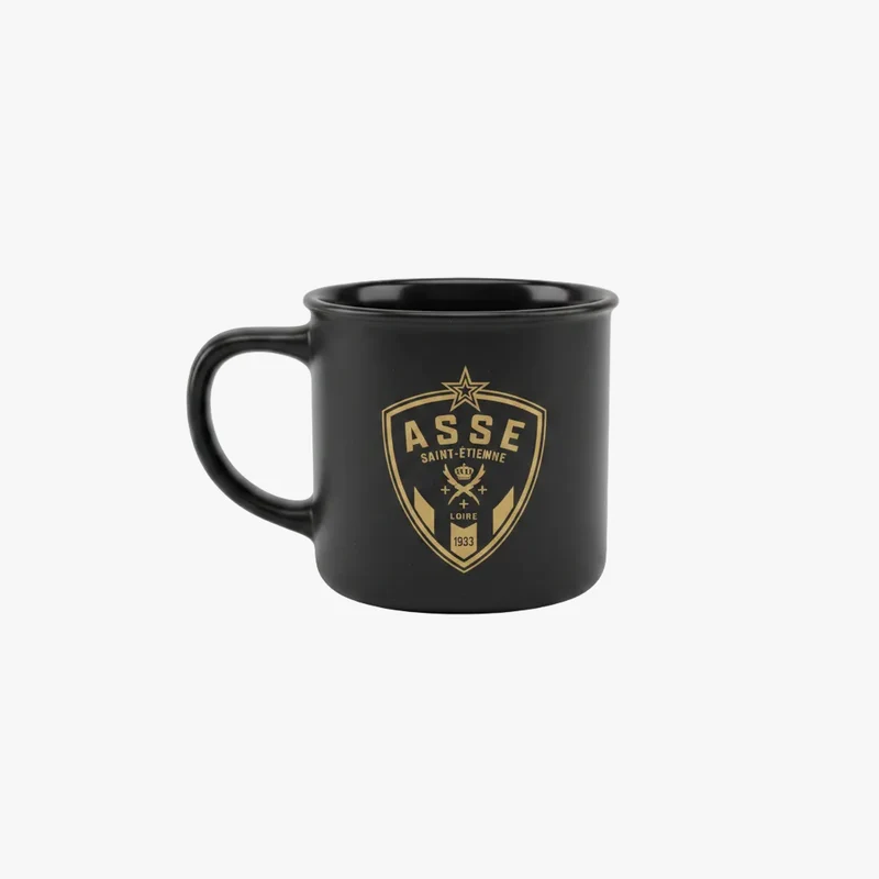 Mug noir satiné vintage - 320ml