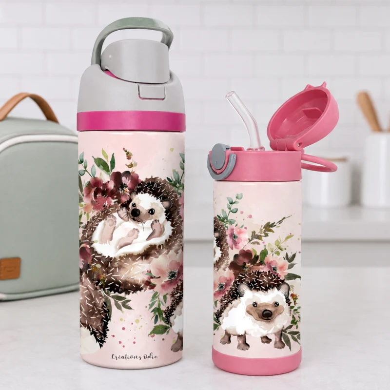 Gourde thermos - Hérissons