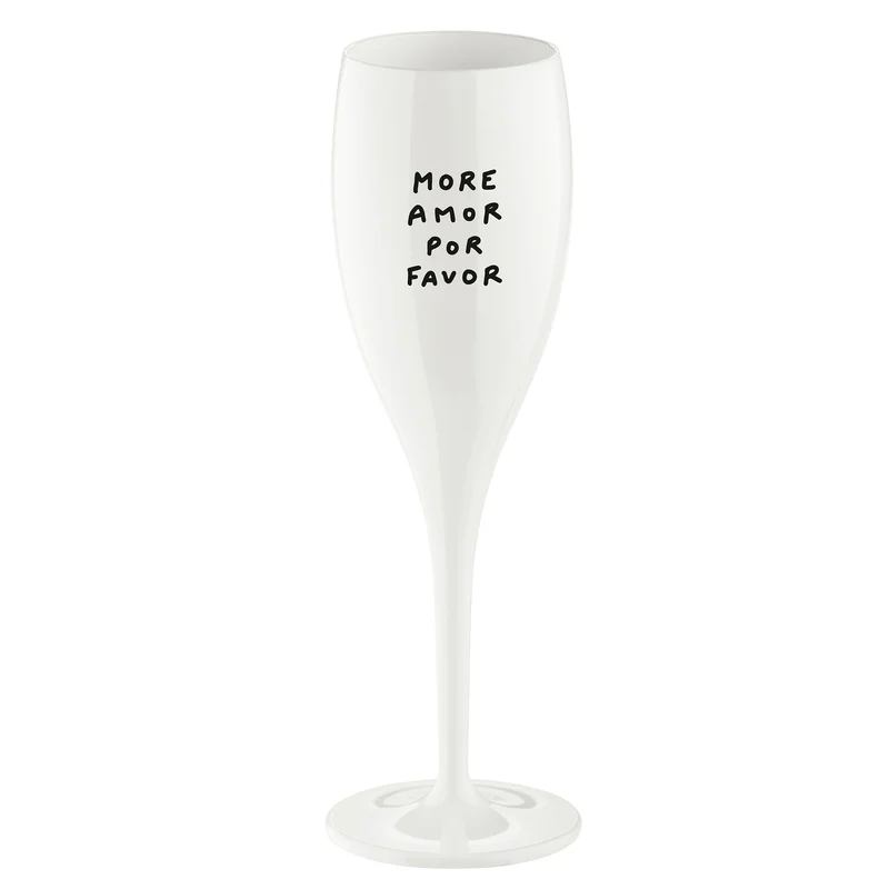 Glas mit Druck CHEERS No. 1 MORE AMOR POR FAVOR