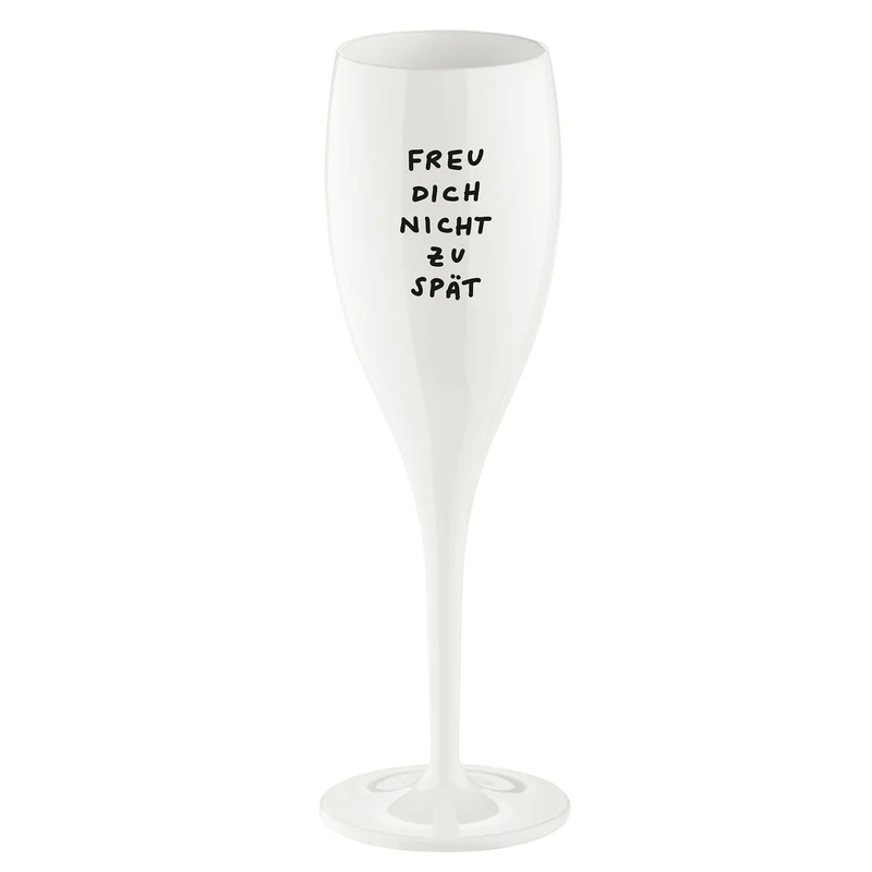 Glas mit Druck CHEERS No. 1 FREU DICH NICHT ZU SPÄT