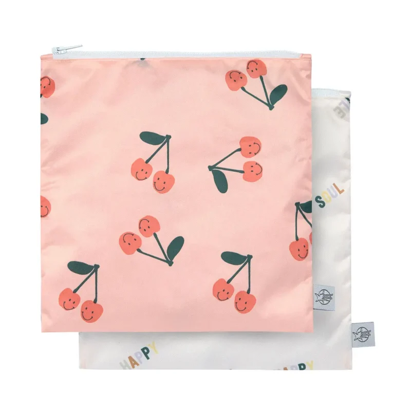 2 pochettes à snack Lässig - Happy Fruits Cerise