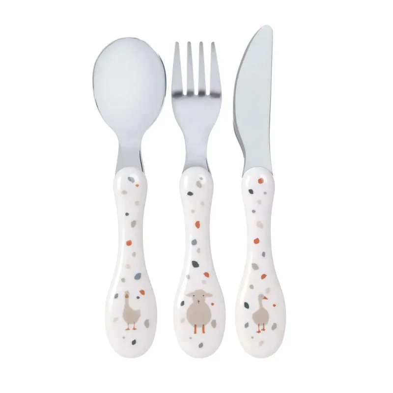 Couverts enfants en inox Lassig - Tiny farmer