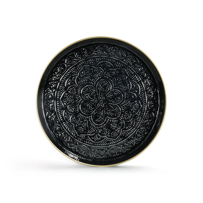 Plateau Berbère Ø 45 cm - noir