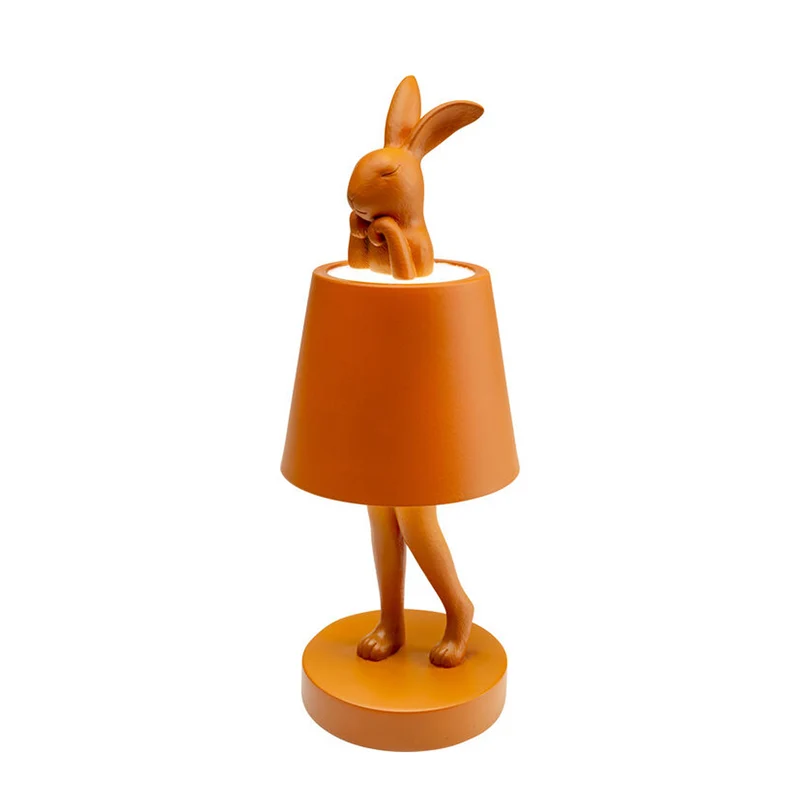 Lampe de table LED Lapin sans fil outdoor - Orange