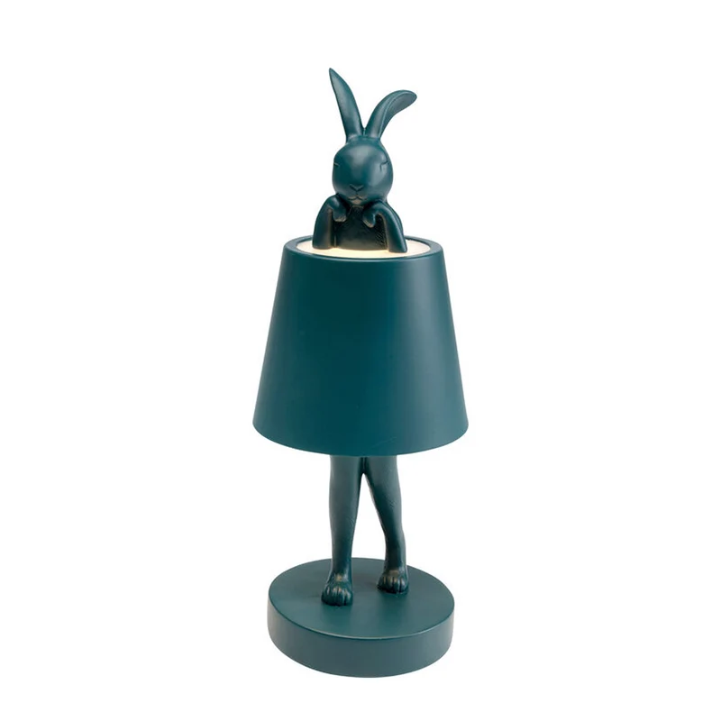 Lampe de table LED Lapin sans fil outdoor - Pétrole