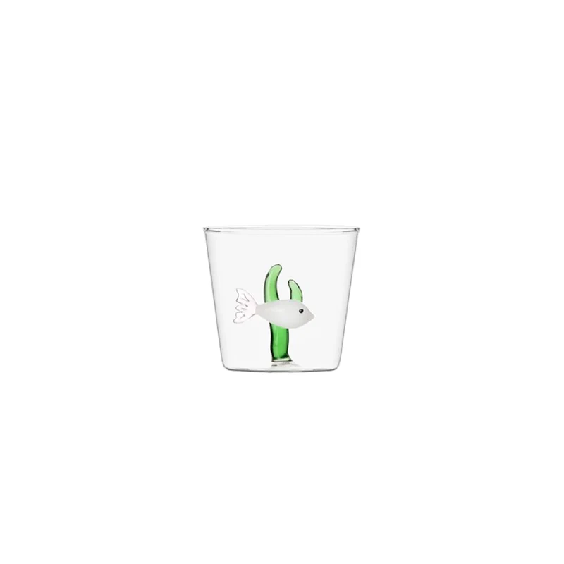 Ichendorf Marine Garden Verre - Poisson blanc & Corail vert