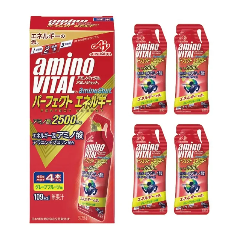 Amino Vital Amino Shot Grapefruit Energy Jelly 4-Pack