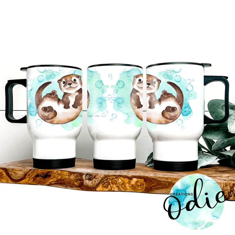 Tasse isotherme - Loutres aqua