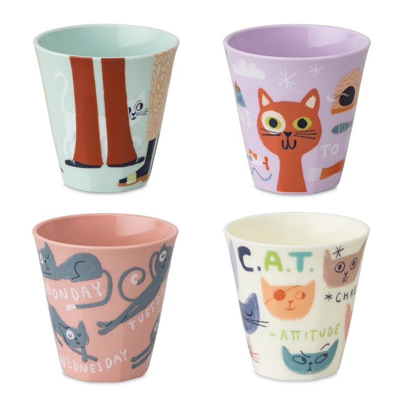 Becher-Set NORA CUP M PURRS 4er-SET